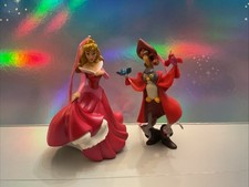 Disney Aurora and Owl In Coat from Sleeping Beauty Christmas Ornament Set picture