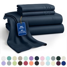 4 Piece Bed sheet set Microfiber Hotel Luxury Ultra Soft Deep Pocket Sheets picture