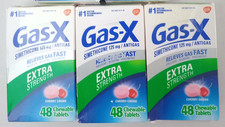 3x Gas-X Chewable Tablets LOT Cherry Creme 48 ct EXP 10/2026 picture