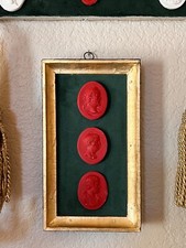 Classical Georgian Inspired Red Cast Emperor Profile Set on the Green Velvet & G picture