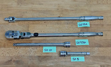 SnapOn SX936 1/2 Drive Locking LONG Handle Ratchet + SX5 SX10 SN18A  BREAKER BAR picture