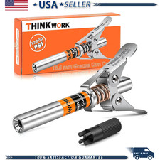 Grease Gun Coupler Double Handle Extra Reach Upgrade, Strong Lock, 12000 PSI Qui picture