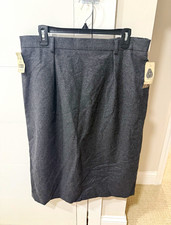 Deadstock Jones New York Woman 100% Wool Skirt Sz 18W Vintage Dayton's Tag 90s picture