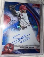2024 Bowman's Best - Best of 2024 Autographs Seaver King Blue Refractor /150  picture