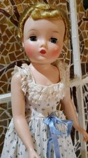 Vintage Madame Alexander Doll in Floral Nightgown Blonde w Blue Eyes lovely picture