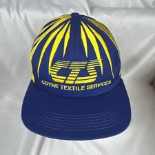 Vintage Coyne Textile Services Hat Snapback Logo Blue Yellow #1 In Sales Service picture