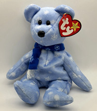 TY Beanie Babies 1999 Holiday Teddy Blue Bear Plush w/ Tag Vintage with errors picture
