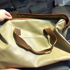 Lagerfeld Carry On Duffle Bag Beige/Brown Solid Unisex Adult picture