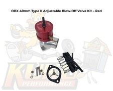 OBX 40mm Type II Adjustable Blow Off Valve Red Universal Turbo Supercharger BOV picture