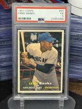 1957 Topps - Ernie Banks #55 PSA 5 Beautiful Card picture