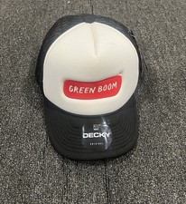 New ‘Decky Original' White Hat Black Mesh Back One Size Fits Most Adjustable picture