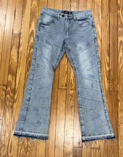 Rebel Vengeance Men's Light Wash Bootcut Jeans Size 30x32 picture