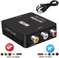 RCA to HDMI Converter Adapter AV 1080P TV Audio Video Composite CVBS AV2HDMI picture