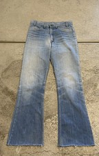 True Vintage Men’s 80’s Levi’s Manufacturer Error Double Tab 646 Denim Flare 30 picture