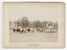 1897 Greenfield Coaching Parade 14 Photographs, Dunklee & Freeman, Mass Floats picture