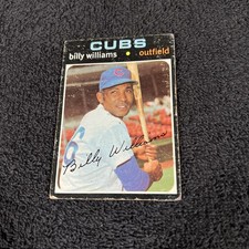 VINTAGE 1971 Topps - Billy Williams #350 CHICAGO CUBS LOW GRADE CREASE SEE PICS picture