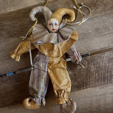 Vintage BRINNS Mardi Gras Jester Doll 15