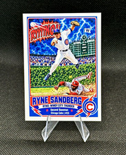 Ryne Sandberg Ryno Comic Book Theme Custom ACEO Art Card Chicago Cubs MLB HOF ⚾️ picture