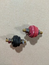Stud Feed Thru Red + Black Pair picture