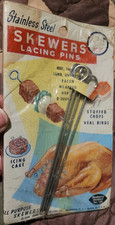 1958 Kenberry Vintage Reusable Stainless Steel BBQ Skewers 5