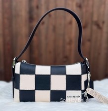 NWOT Coach Coachtopia Alter Ego Small Slouchy Shoulder Bag Checkerboard Leather picture