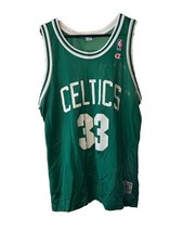 Vintage Champion Larry Bird #33 Boston Celtics NBA Jersey Size 44 Green 90s picture