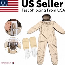 Bee Suit Men Women XL Beekeeping Protective With Glove Veil Hood For BeeKeeper picture