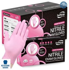 Nitrile Gloves 3 mil Large Pink Powder Free Latex Free 1000 Ct Case Food Safe picture