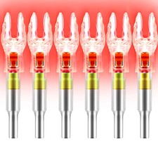 ACDSHOT 6 Pack X Lighted Nocks for Arrows with .204 .233 .244 .246 Inside Dia... picture
