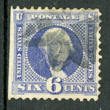 USA 1869 Pictorial 6¢ Washington  Scott #115 VFU V7 picture