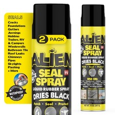 Alien Tape Liquid Sealant Spray 2 Pack, Waterproof, Dries Black, Heavy Duty picture
