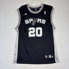 Vintage Adidas NBA San Antonio Spurs Manu Ginobili #20 Swingman Jersey Men's L picture