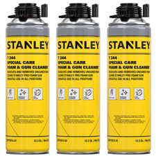 Stanley T244 Polyurethane Foam & Gun Cleaner 12.3oz, 3 Pack - Gun Not Included picture