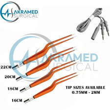 4pcs Set Non-Stick Bayonet Bipolar Forceps &3mtr Cord Electrosurgical instrument picture