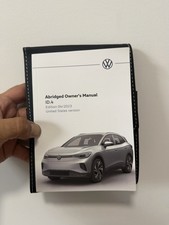 2023 Volkswagen ID.4 OEM Abridged Owner's Manual w/ VW Case US Version picture
