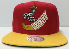 Houston Rockets Mitchell & Ness NBA Snapback Hat 2Tone Hardwood Classics Cap picture