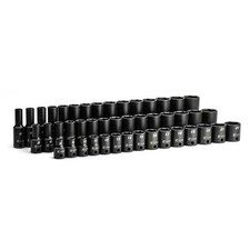 Capri Tools 3/8 in. Drive Shallow/Semi-Deep/Deep Impact Socket Set, MM, 45-Pc picture