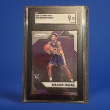 🎯2016-17 Panini Prizm #131 Brandon Ingram Rookie Card SGC 9 Mint Clippers picture