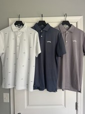 Sun Day Red Men’s Medium Polos, Preowned, Lot picture