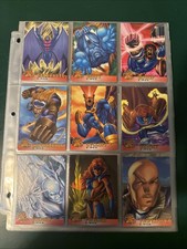 1996 Fleer X-Men Trading Cards Complete 100 card set-excellent Condition picture