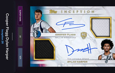 DIGITAL Topps 2026 Inception Cooper Flagg Dylan Harper RC Dual Relic Auto picture