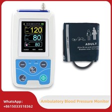 24 hour Ambulatory Blood Pressure Monitor ABPM Holter BP,software,adult cuff picture