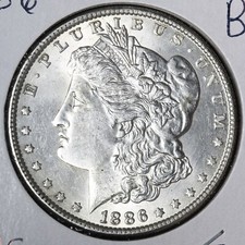 1886 Morgan Silver Dollar BU *UNCIRCULATED* MS E319 AHS picture
