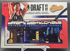 2002-03 Fleer Authentix YAO MING RC Draft Day Ticket Rookie Card picture