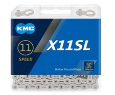 KMC X11SL 11 Speed Bicycle Chain 1/2 x 11/128 inch 118 Links Silver picture