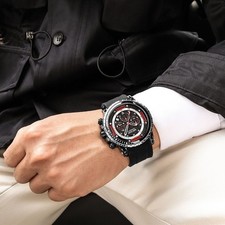 MEGIR Men's Sports Military Watches Fashion Luxury Quartz Wristwatch Silicone picture