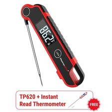 TempPro TP620 Instant Read Meat Thermometer 0.5s AutoRotating Waterproof Backlit picture