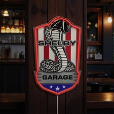 Shelby Garage Led Wall Sign For Man Cave, Garage, Bar, Game Room-USB Powered picture