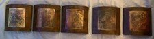 The Uttermost Company 5 Piece Curved Wooden Wall Art Collection RARE SET picture