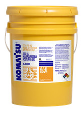GENUINE KOMATSU AXLE OIL AX080 SAE 80W, C1400160H2, 5 GALLON *FREE SHIPPING* picture
